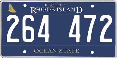 RI license plate 264472