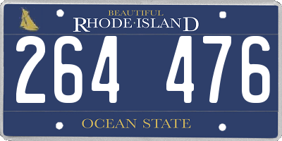 RI license plate 264476