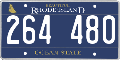 RI license plate 264480