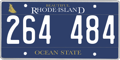 RI license plate 264484