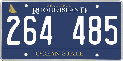 RI license plate 264485