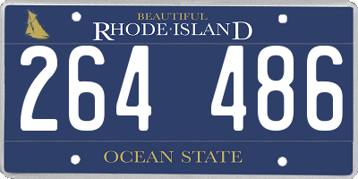 RI license plate 264486