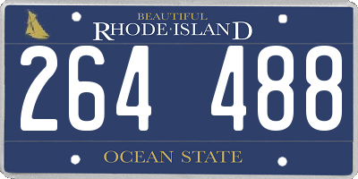 RI license plate 264488