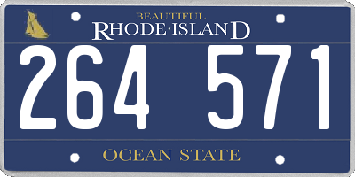 RI license plate 264571