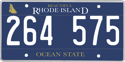 RI license plate 264575