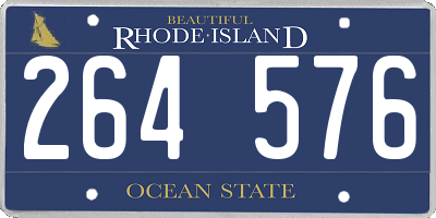 RI license plate 264576