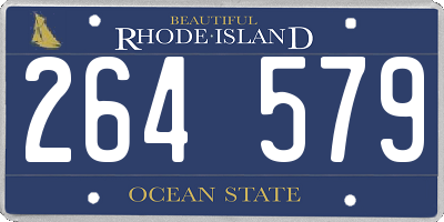 RI license plate 264579
