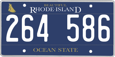 RI license plate 264586