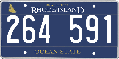 RI license plate 264591