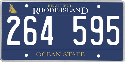 RI license plate 264595