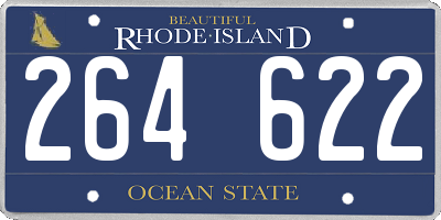 RI license plate 264622