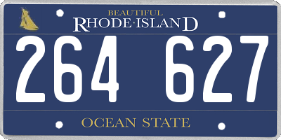 RI license plate 264627