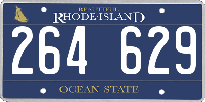 RI license plate 264629