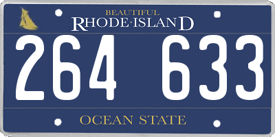 RI license plate 264633
