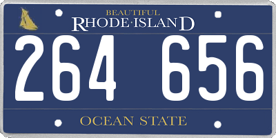 RI license plate 264656