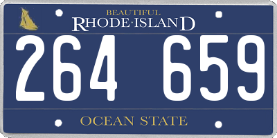 RI license plate 264659