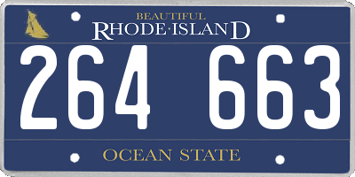 RI license plate 264663