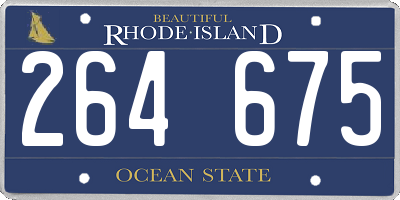 RI license plate 264675
