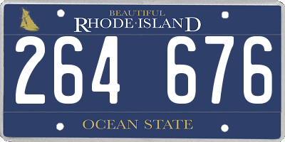 RI license plate 264676