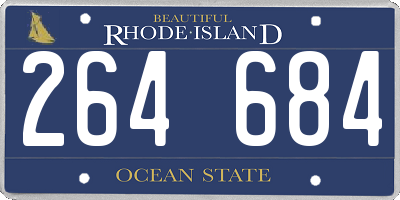 RI license plate 264684