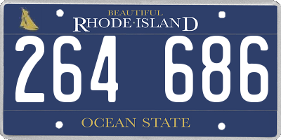 RI license plate 264686