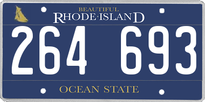 RI license plate 264693