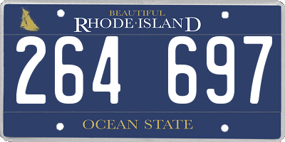 RI license plate 264697