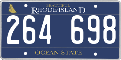 RI license plate 264698
