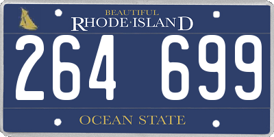 RI license plate 264699