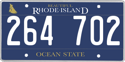 RI license plate 264702