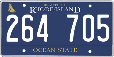 RI license plate 264705