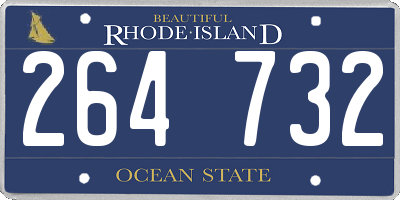 RI license plate 264732