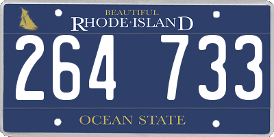 RI license plate 264733