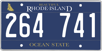 RI license plate 264741