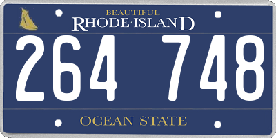 RI license plate 264748