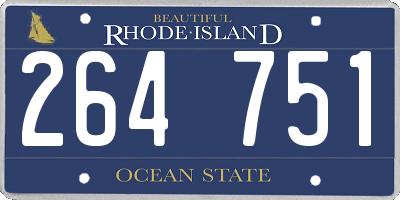 RI license plate 264751