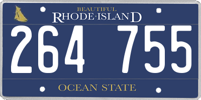 RI license plate 264755
