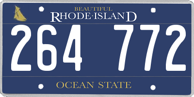 RI license plate 264772
