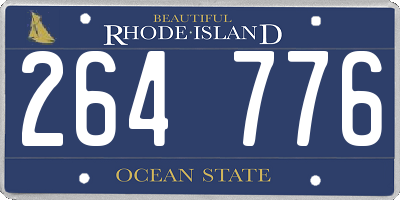 RI license plate 264776