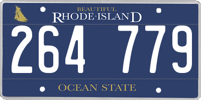 RI license plate 264779
