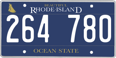 RI license plate 264780