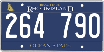 RI license plate 264790