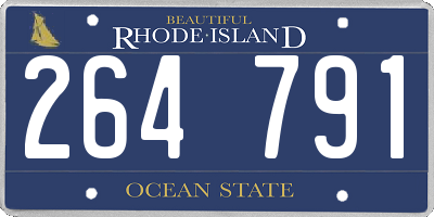 RI license plate 264791