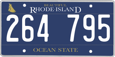 RI license plate 264795