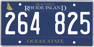 RI license plate 264825