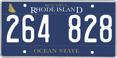 RI license plate 264828