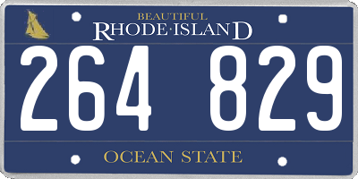 RI license plate 264829