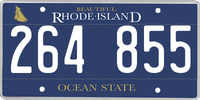 RI license plate 264855