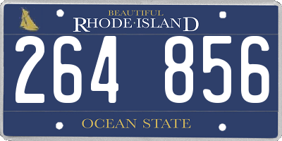 RI license plate 264856