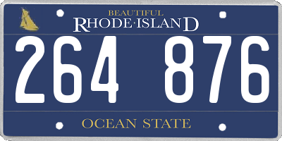 RI license plate 264876